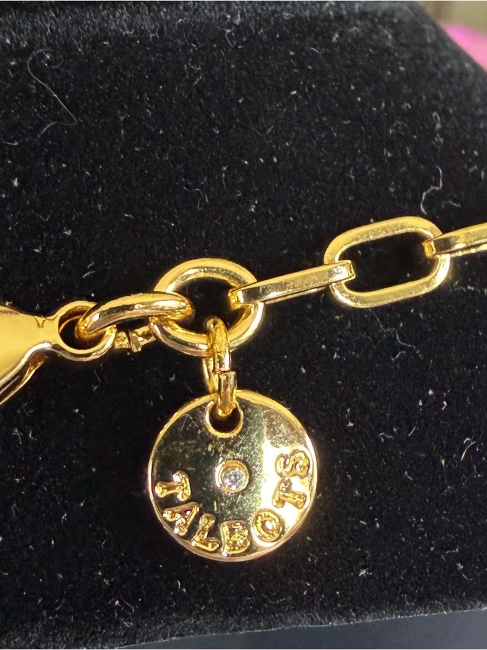 Talbots Gold-Tone Crystal Link Necklace, NWOT - Picture 7 of 7
